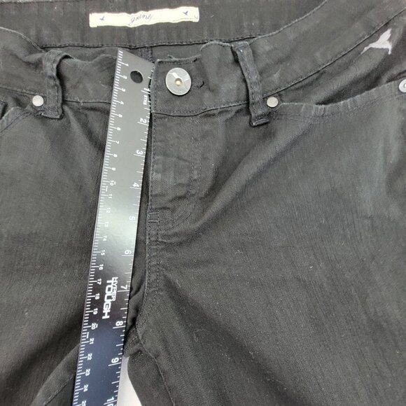 Grane Jeans Women's 11 Black Low Rise Straight Skinny Leg Stretch Cotton Denim - Picture 9 of 15